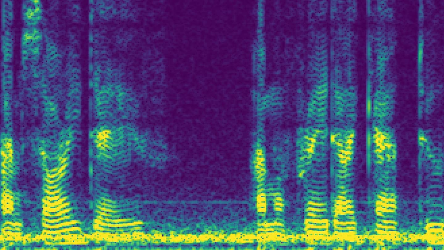 stylized audio spectrogram