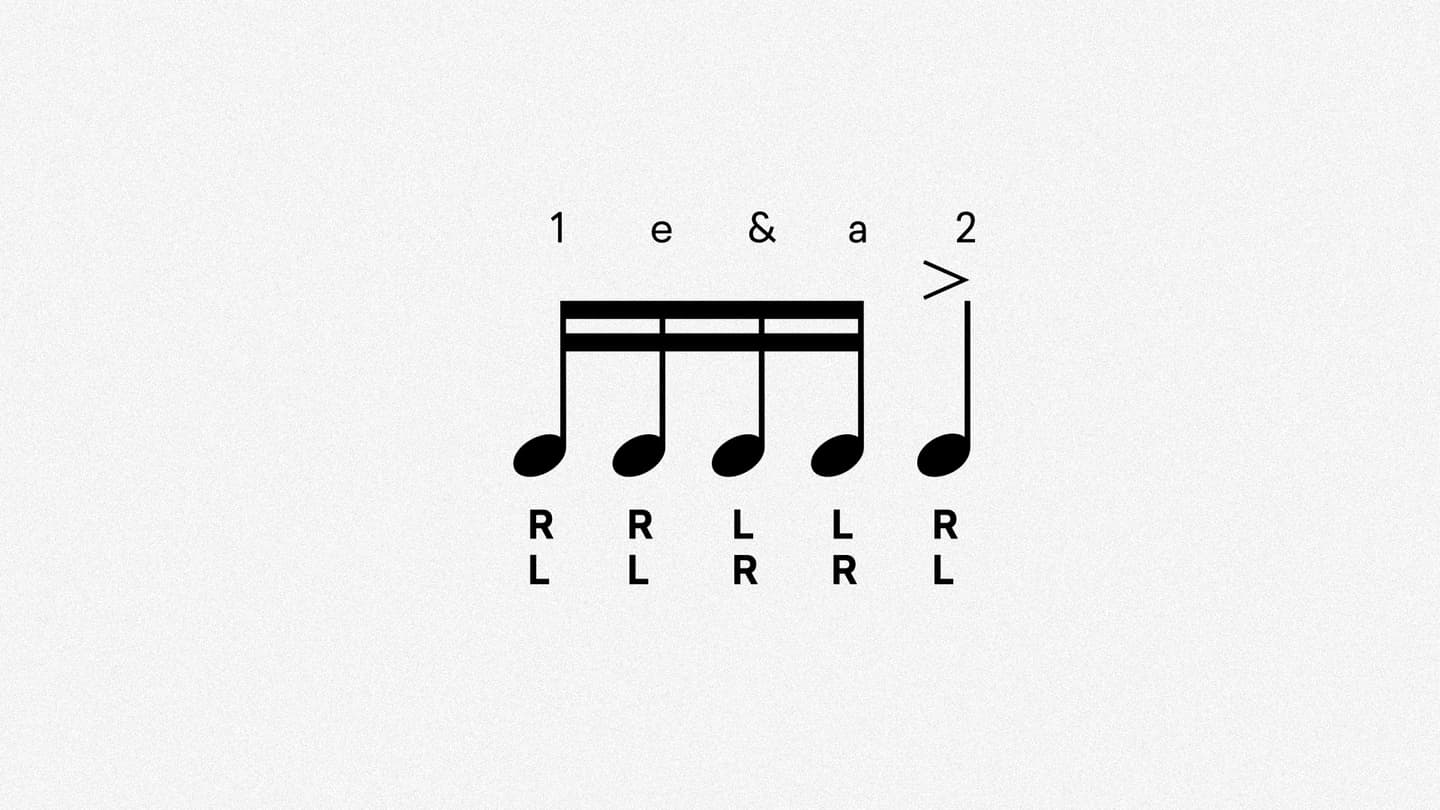 five-stroke roll rudiment