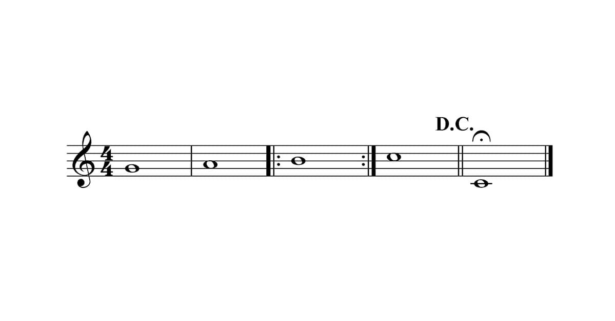 da capo symbol