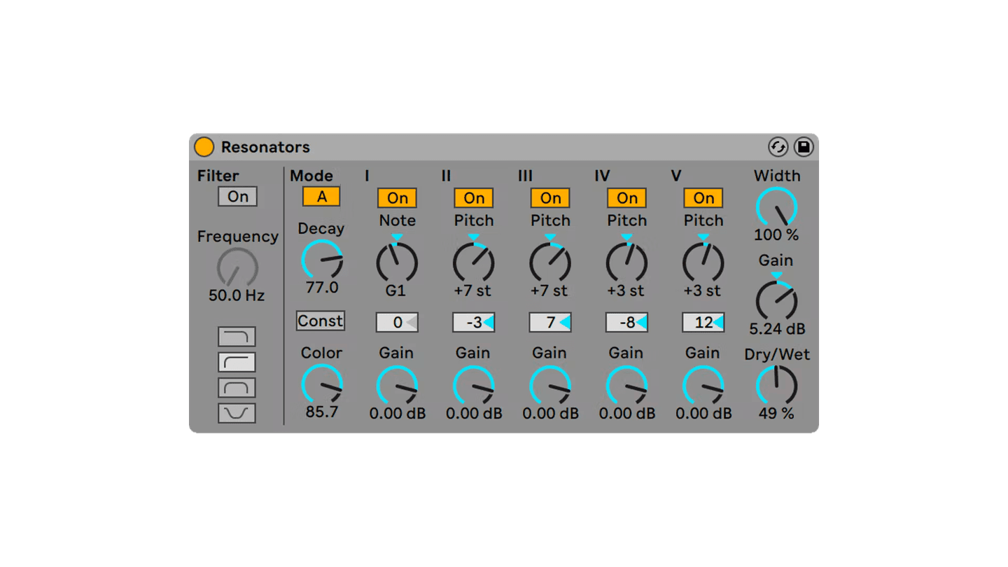 ableton resonators