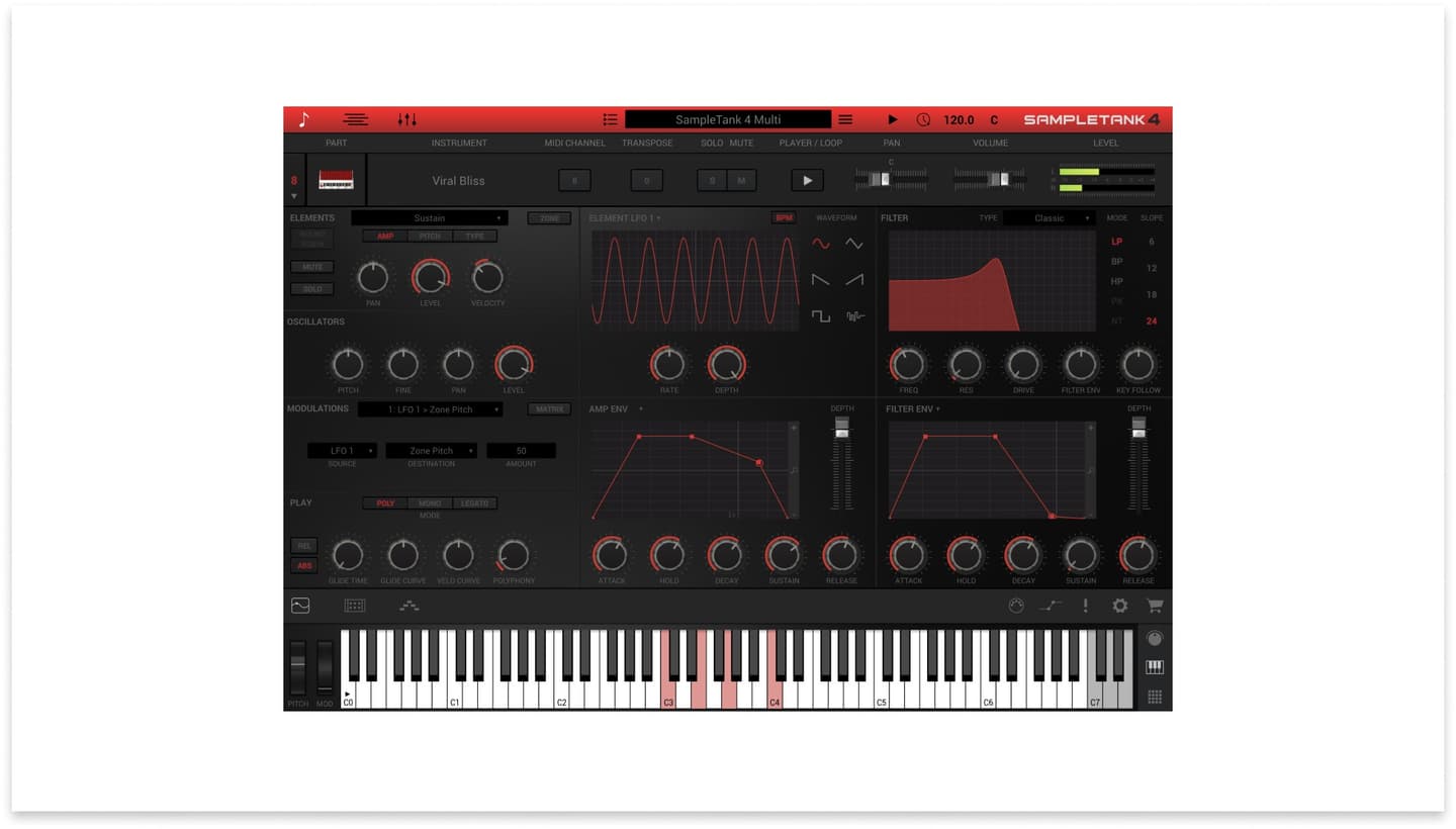 sampletank 4 control panel